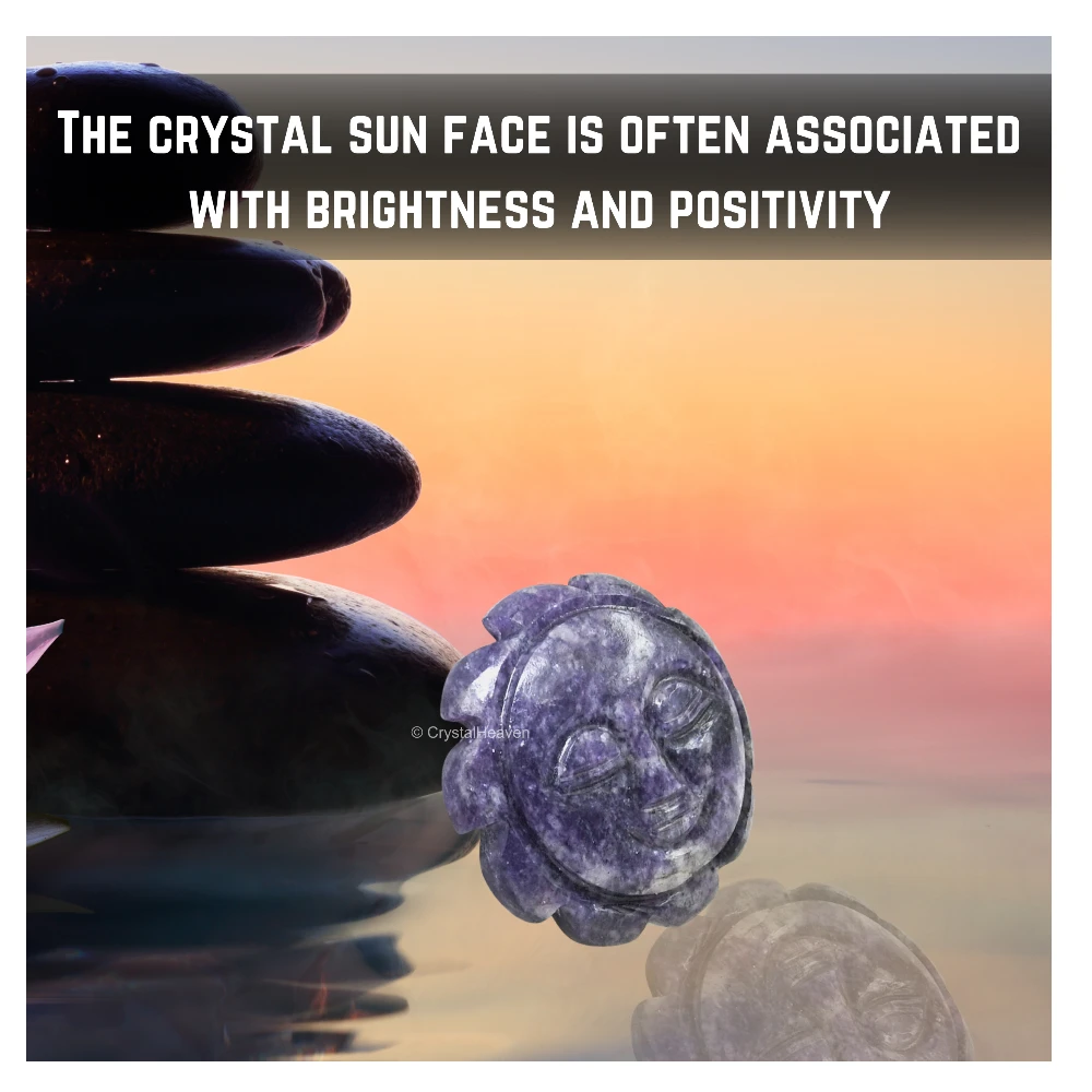 Lepidolite Surya Face