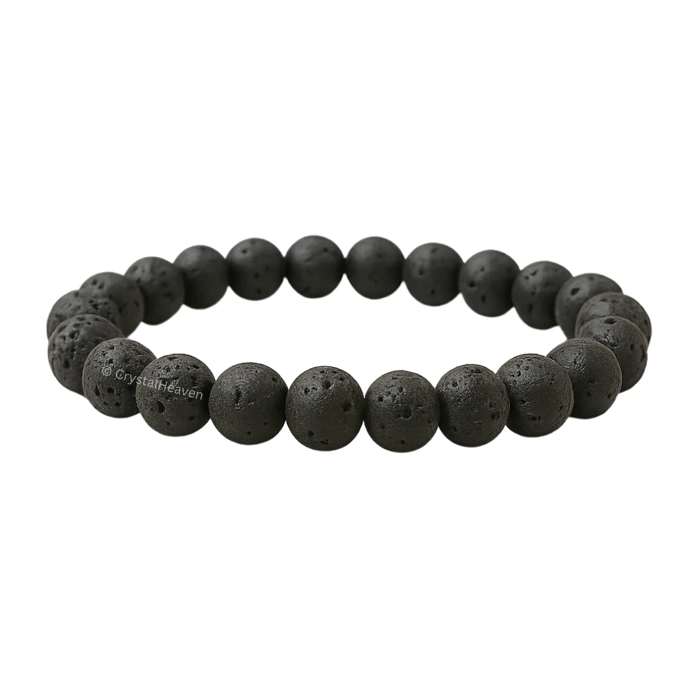 Lava Stone Bracelet (Elastic)
