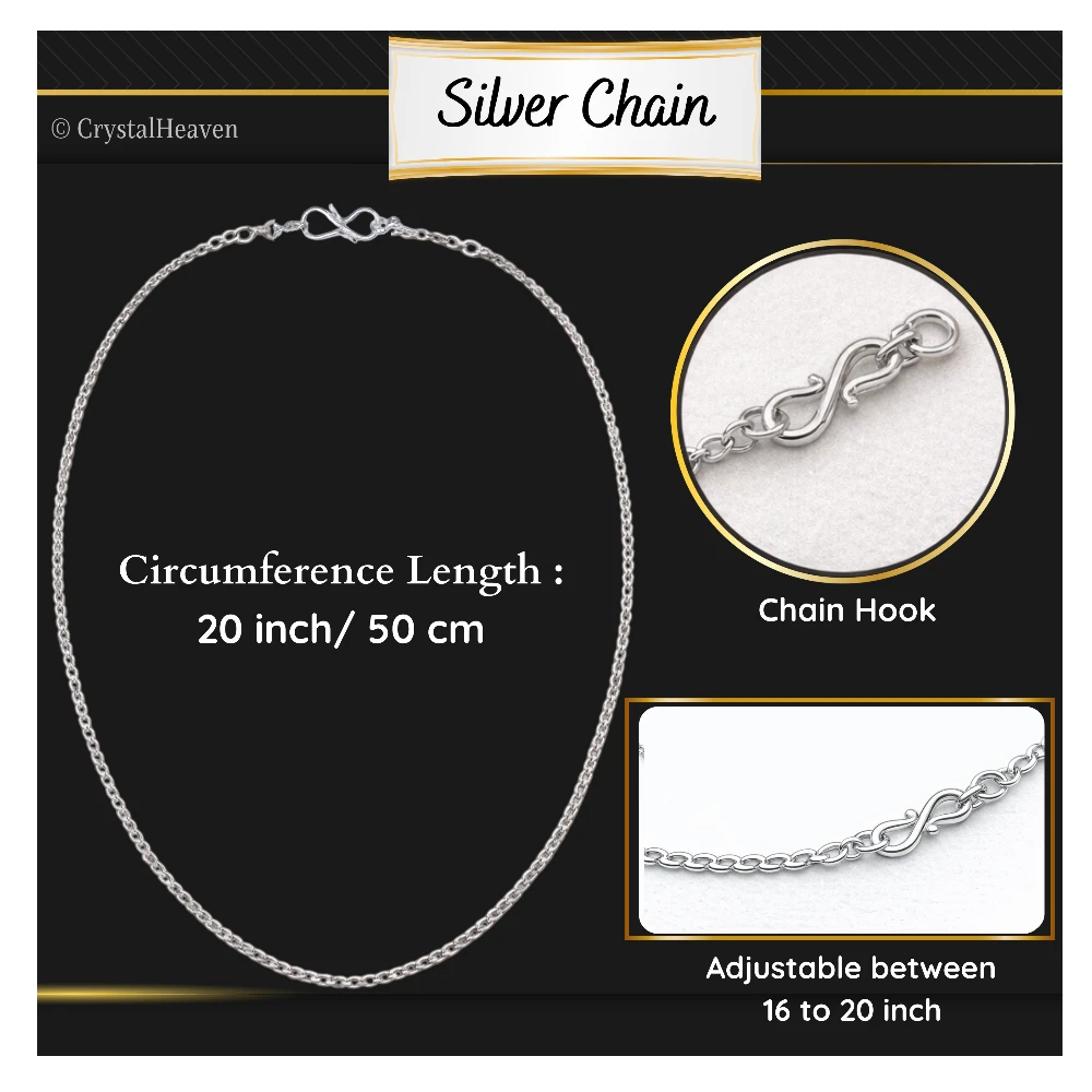 Dragon Bloodstone Crystal Bead Necklace (Silver)