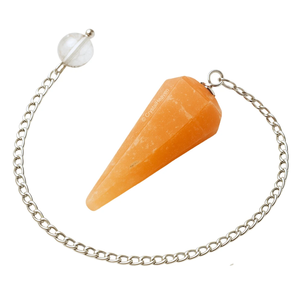 Orange Selenite Pendulum