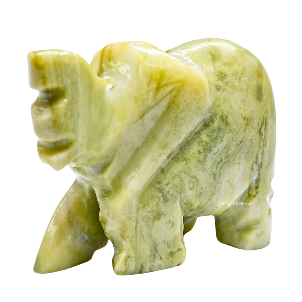 Serpentine Crystal Elephant
