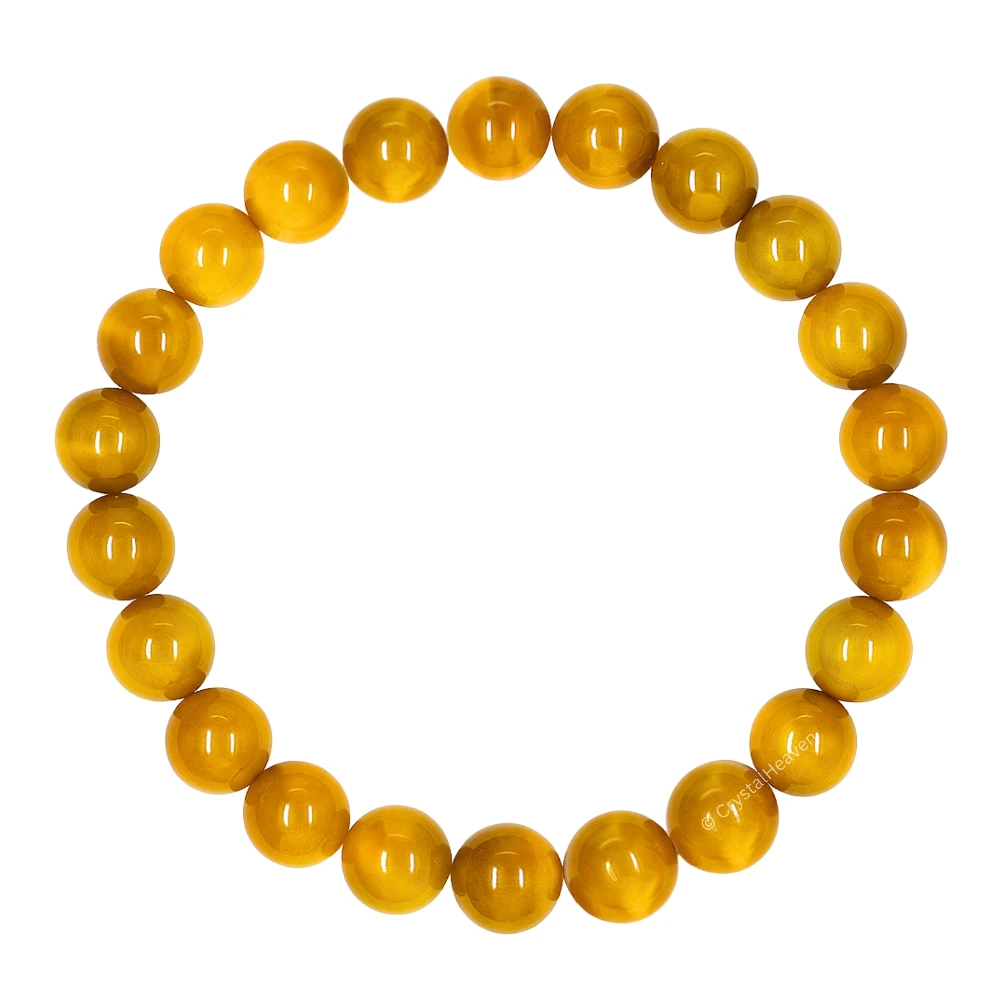 Yellow Tiger Cat's Eye Bracelet (Elastic)