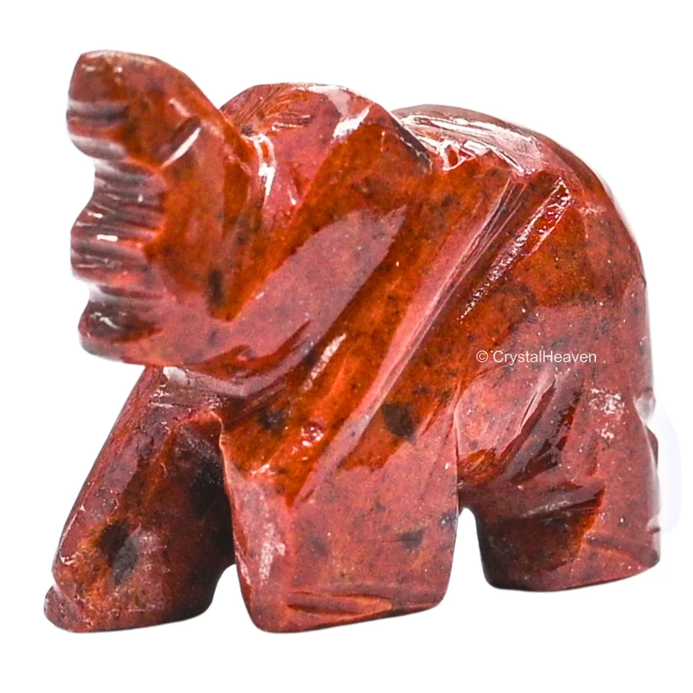 Red Jasper Crystal Elephant