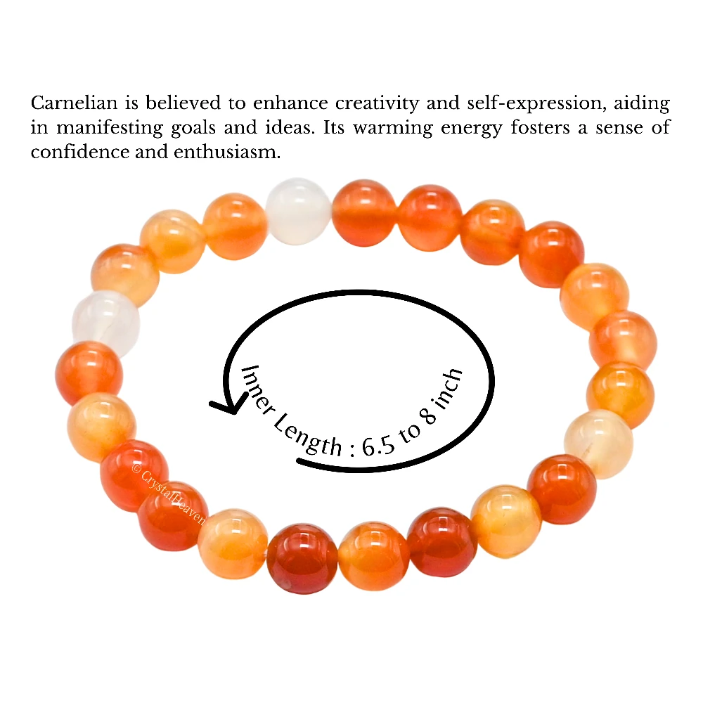 Carnelian Bracelet (Elastic)