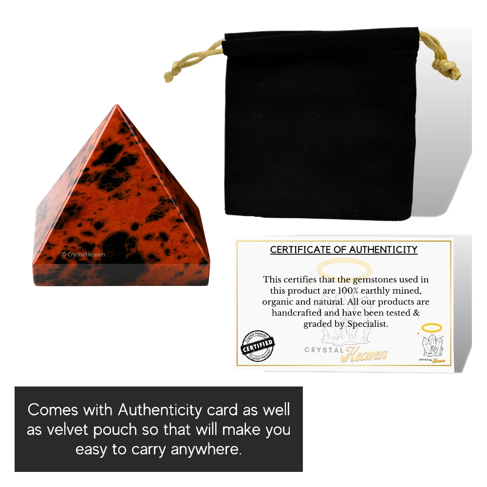 Mahogany Obsidian Pyramid (1 Inch)