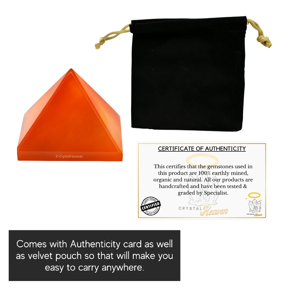 Carnelian Pyramid (1 Inch)