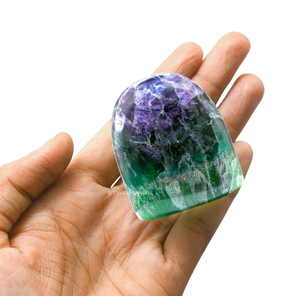 Multi Fluorite Standing Palm Stone (Regular)