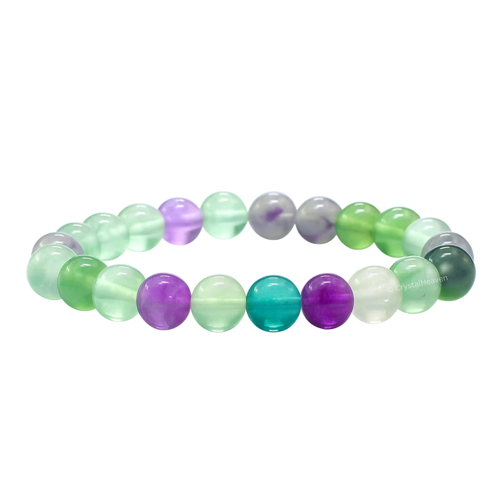 Multi Fluorite Bracelet (Elastic)