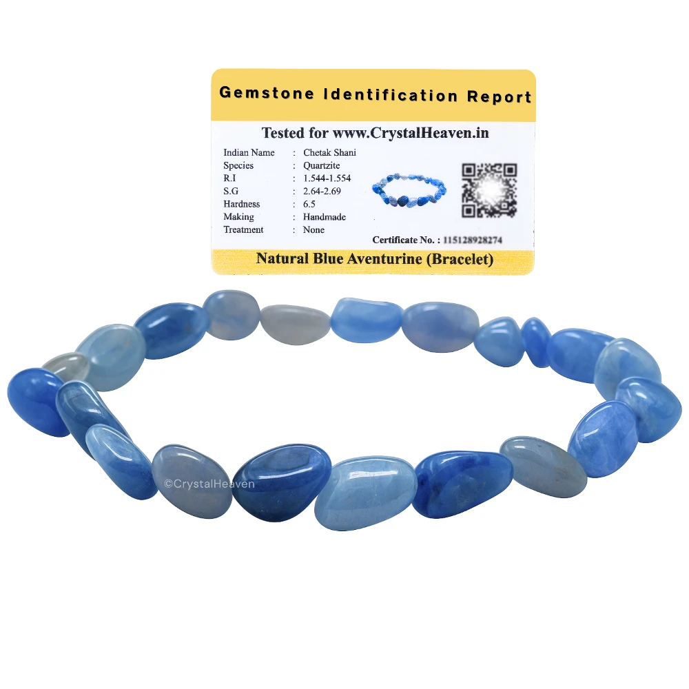 Blue Aventurine Tumbled Bracelet (Elastic)