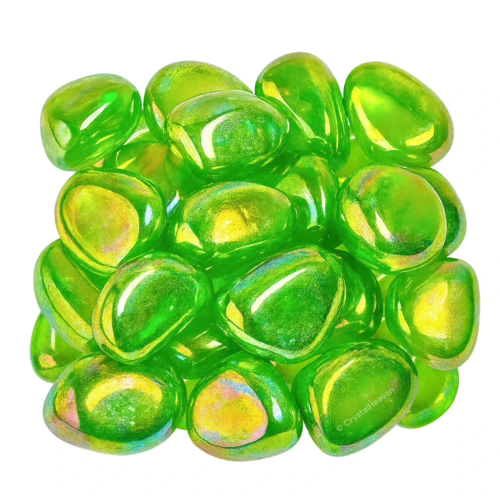 Tumbled Apple Aura Quartz Stones (30 Gram)