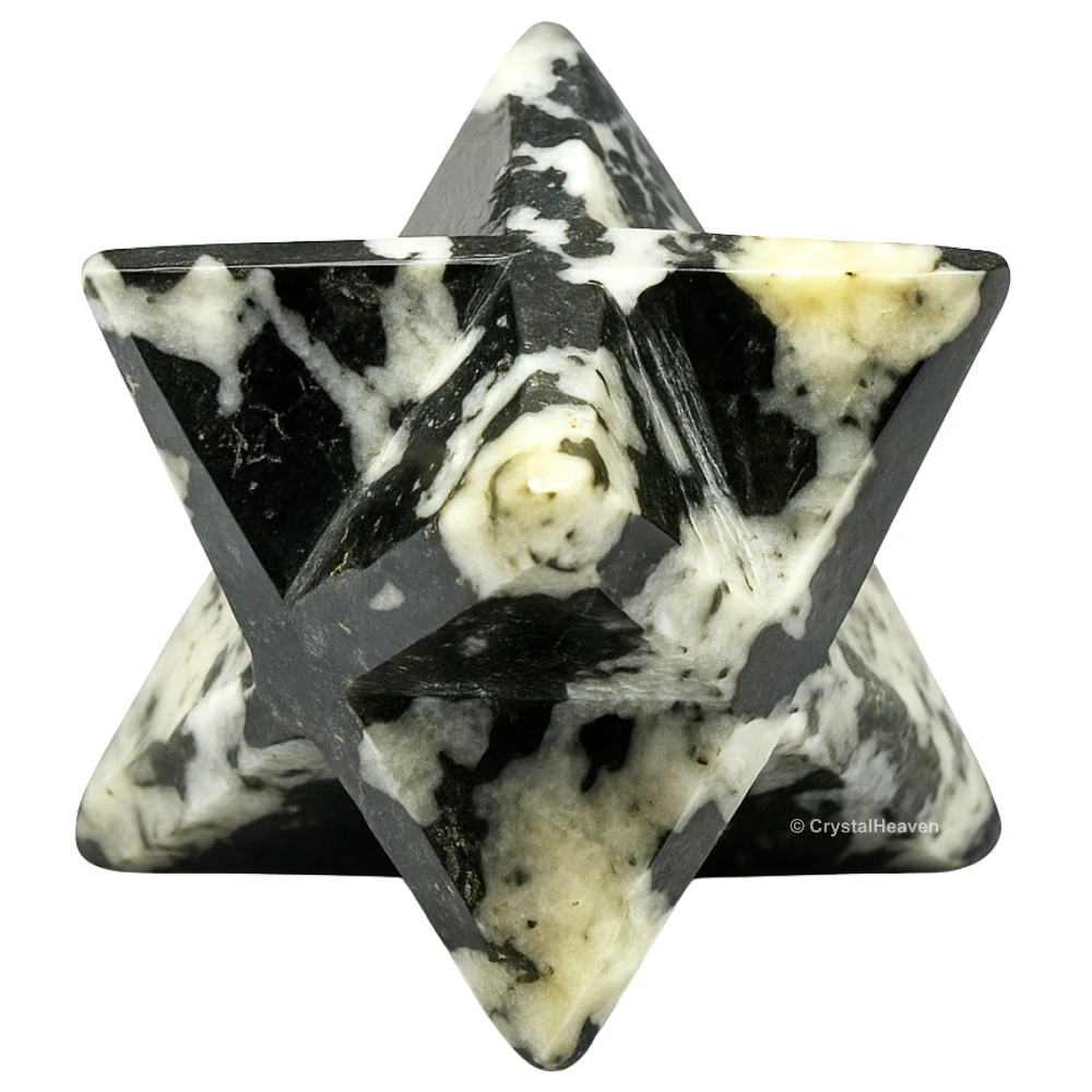 Black & White Tourmaline Crystal Merkaba (20-25 mm)
