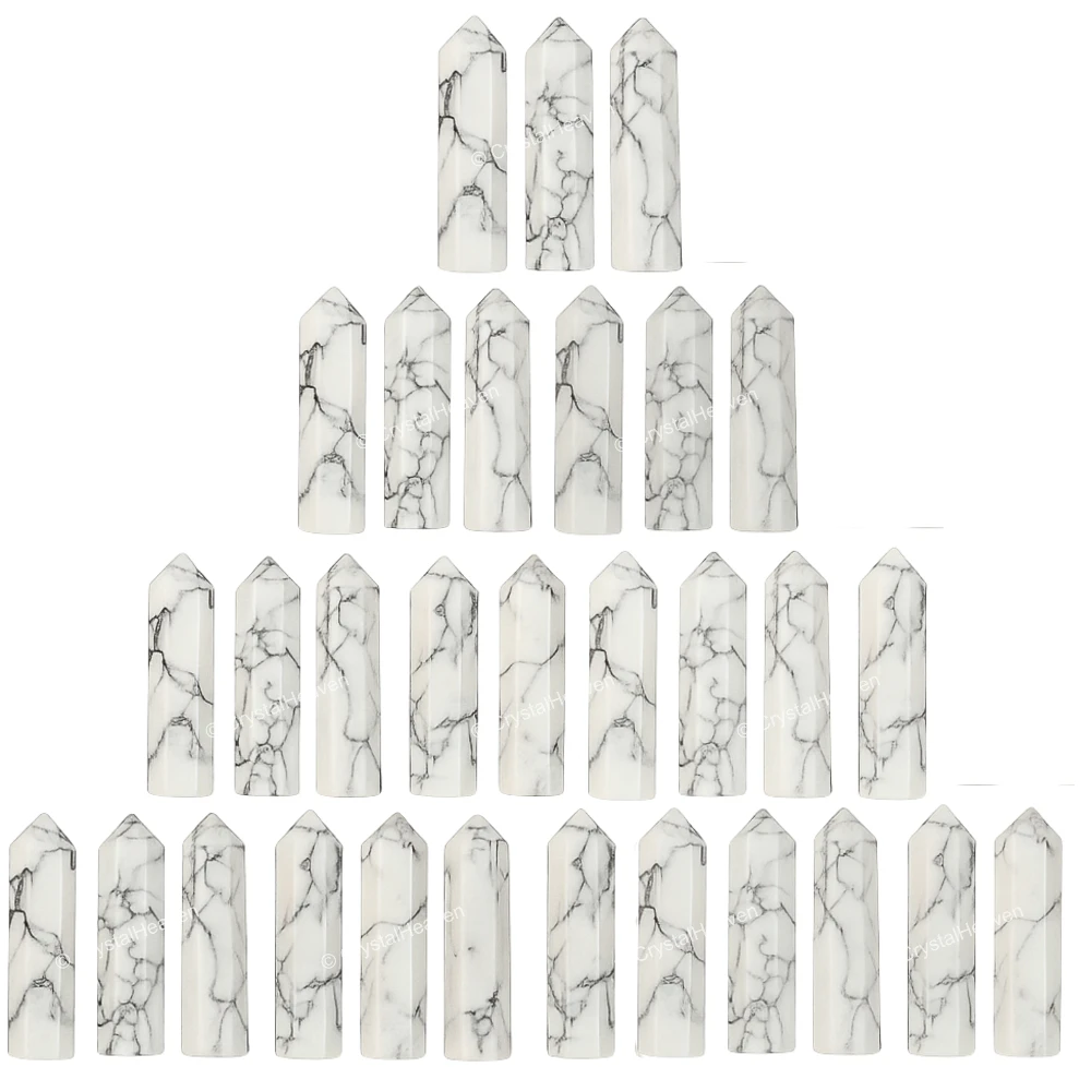 Howlite Pencil Points (Set of 3)