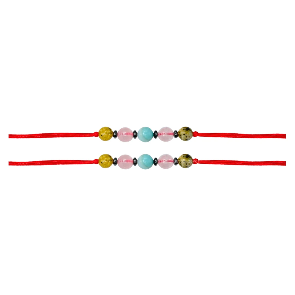 Love and Happiness Rakhi for Brother (Set of 2)