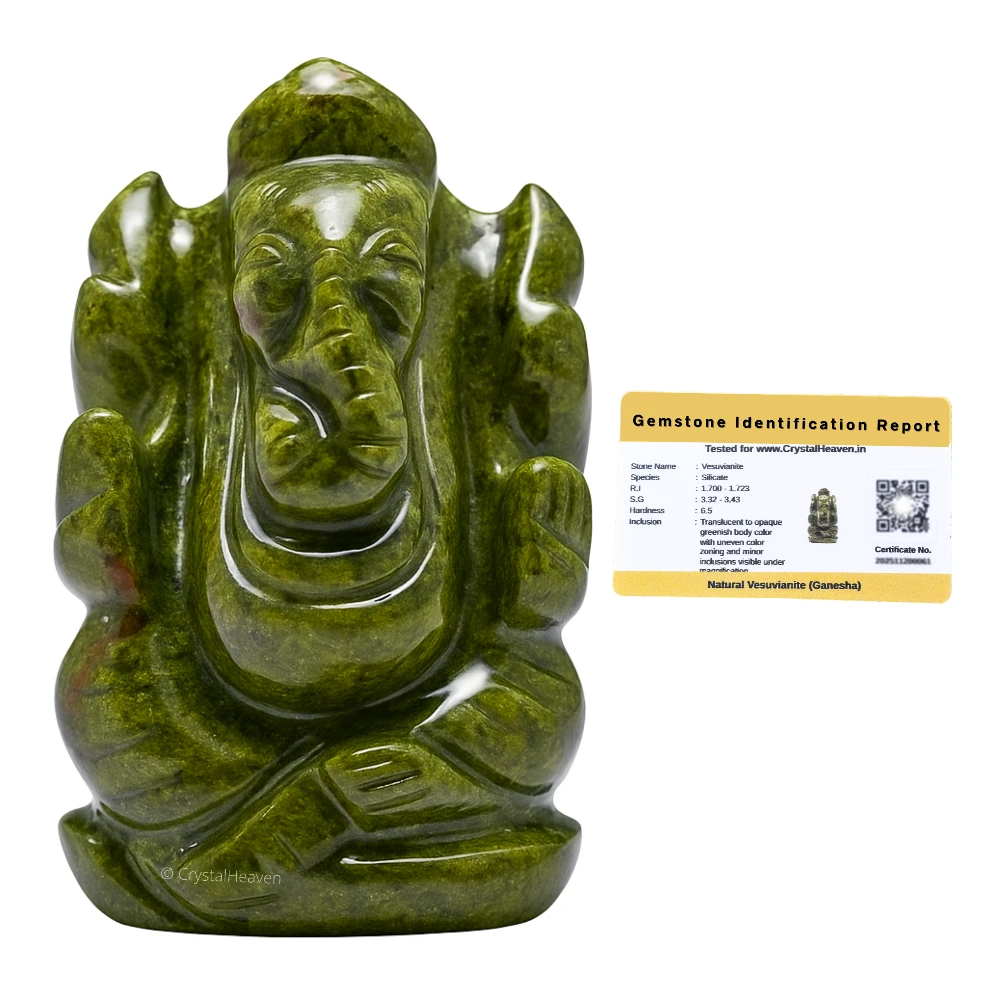 Vesuvianite Crystal Ganesh Ganpati