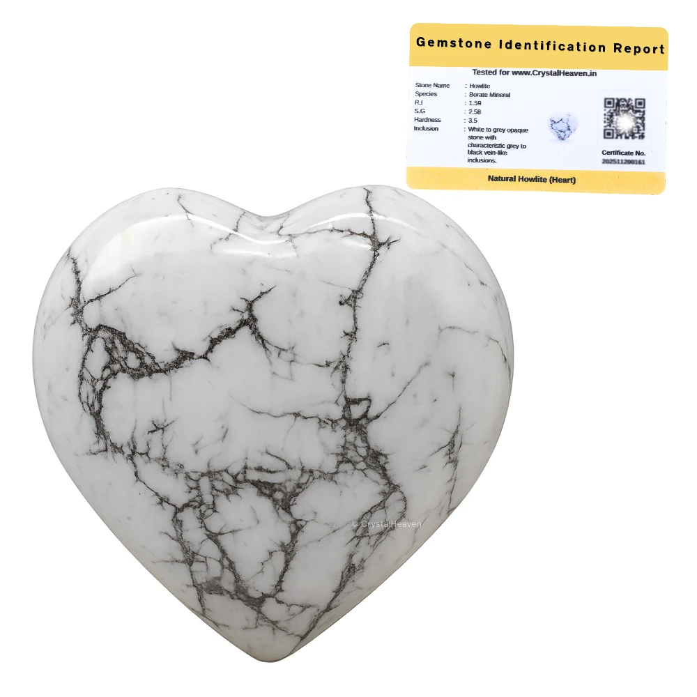 Howlite Heart