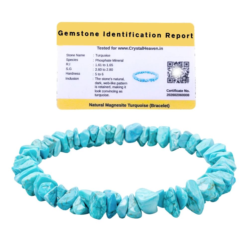 Turquoise (Howlite) Chips Bracelet