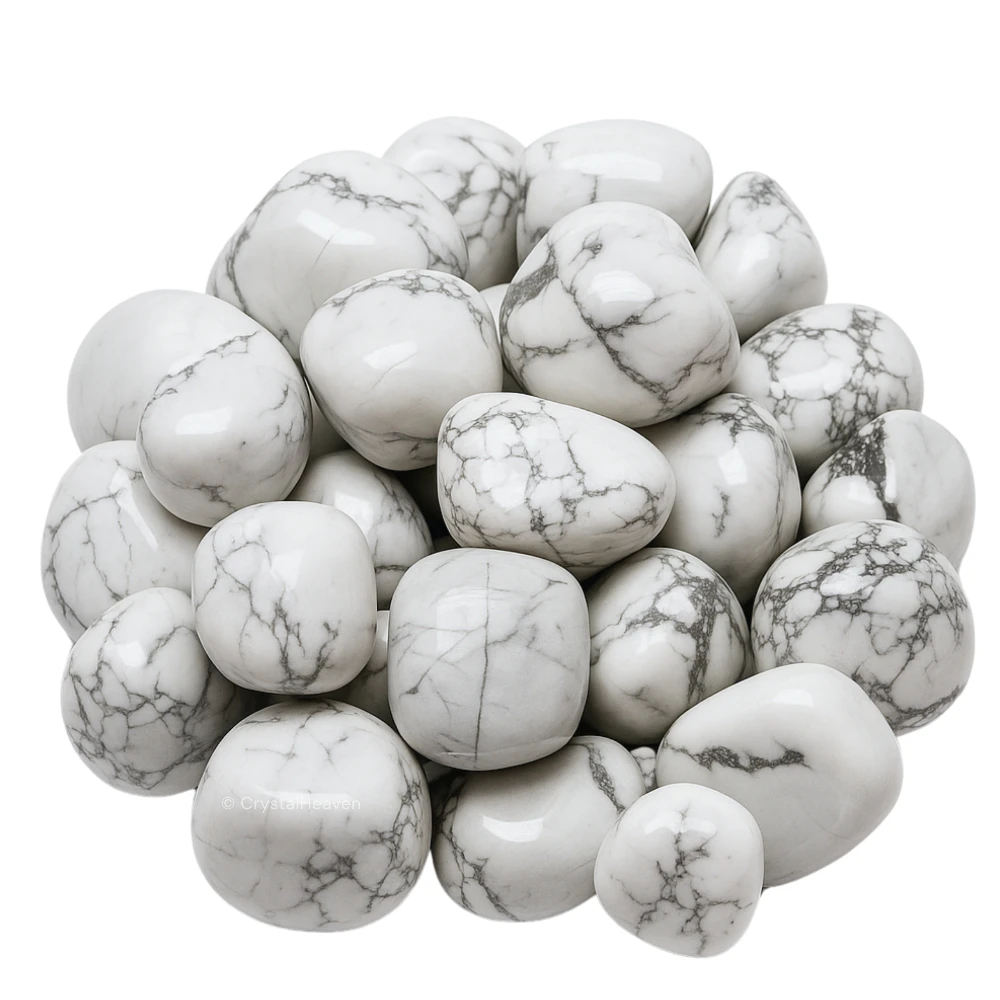 Tumbled Howlite Stones (30 Gram)