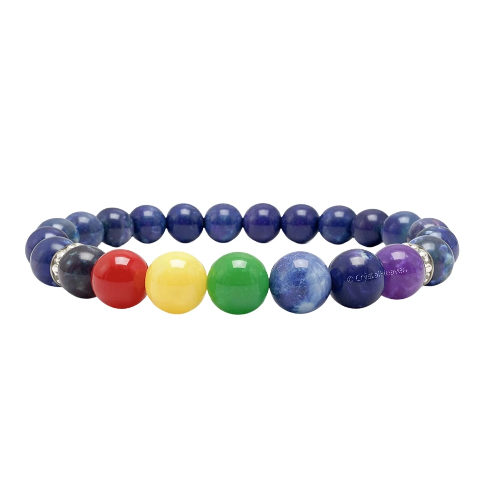 Lapis Lazuli Chakra Bracelet (Elastic)