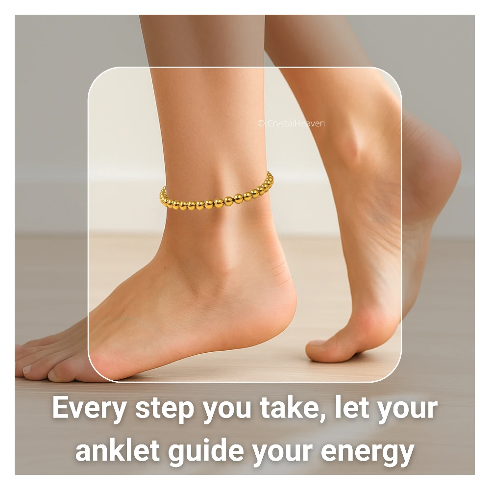 Golden Hematite Anklet (Without Knot)
