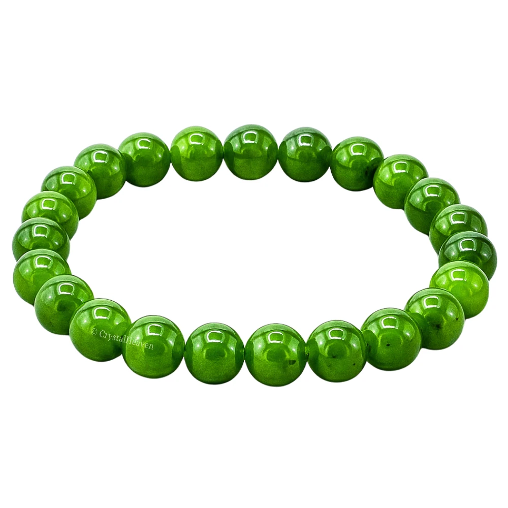 Nephrite Green Jade Bracelet (Elastic)