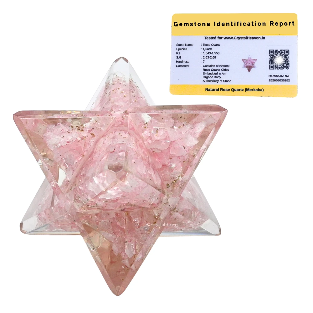 Rose Quartz Orgone Merkaba