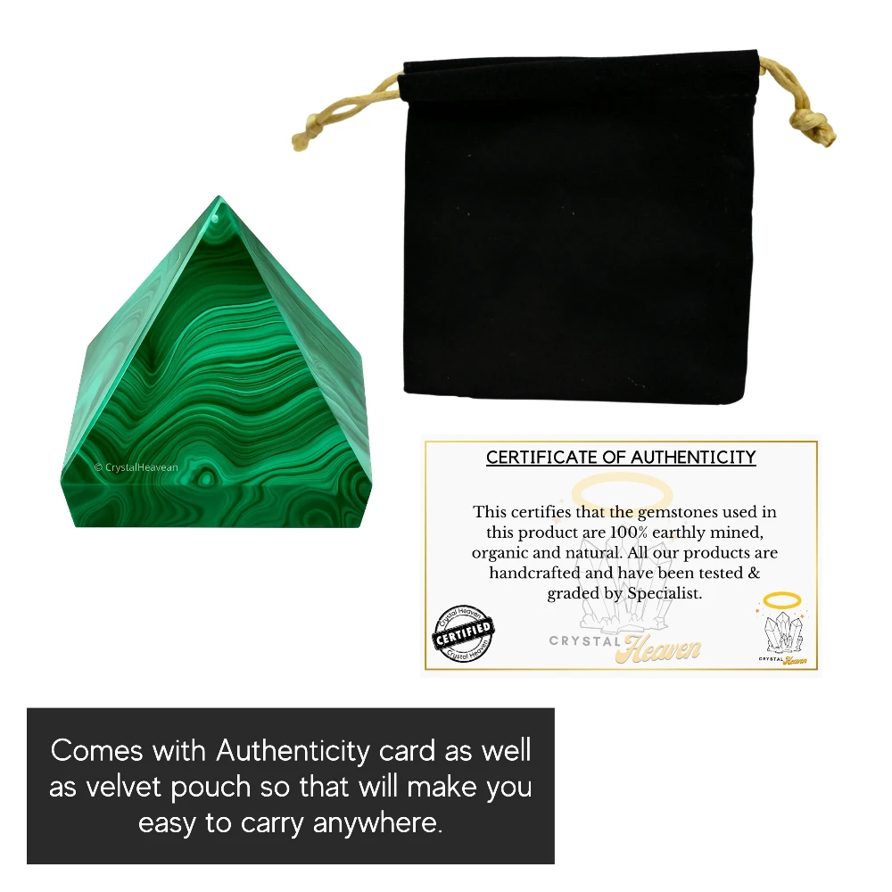 Malachite Pyramid (1 Inch)
