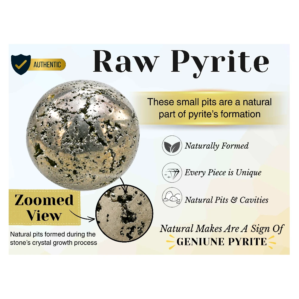 Raw Pyrite Sphere (2 Inch)