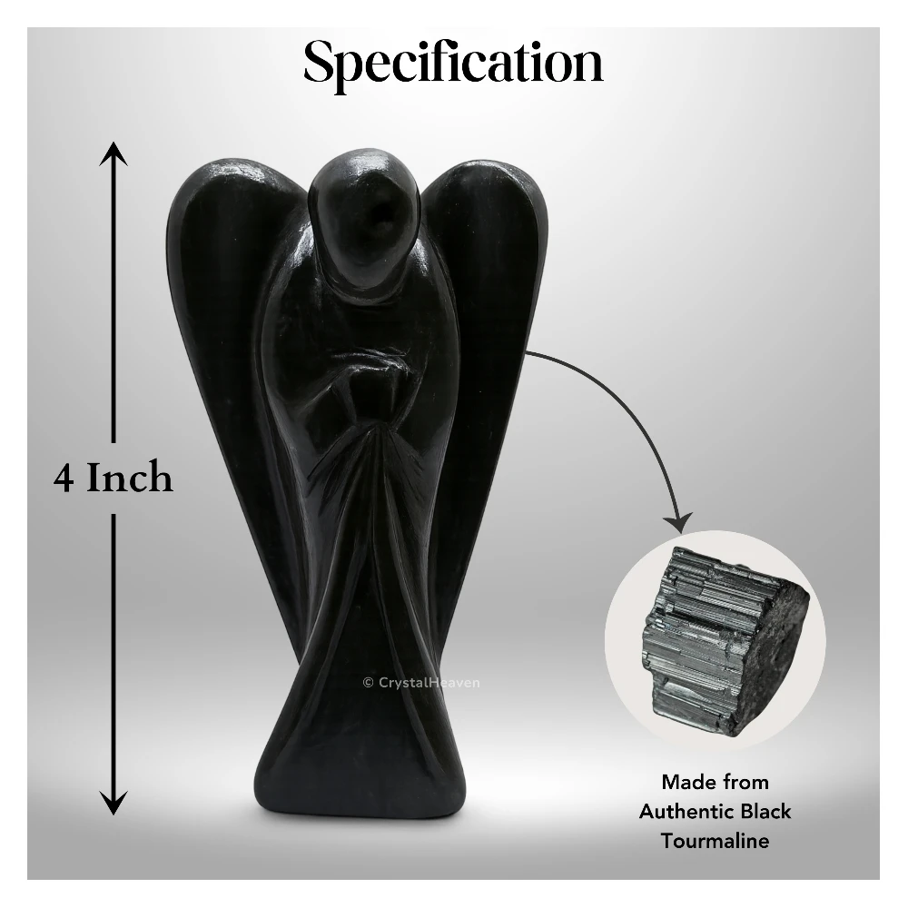 Black Tourmaline Angel (1.5 Inch)