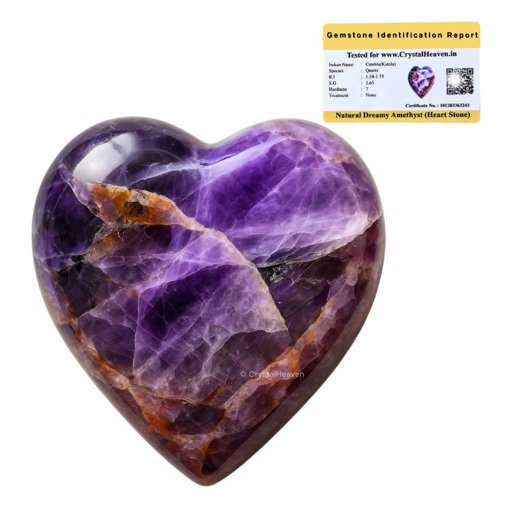 Dreamy Amethyst Heart