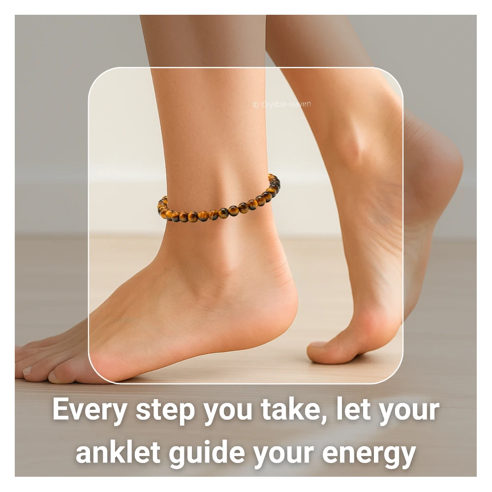 Tiger Eye Anklet (Without Knot)