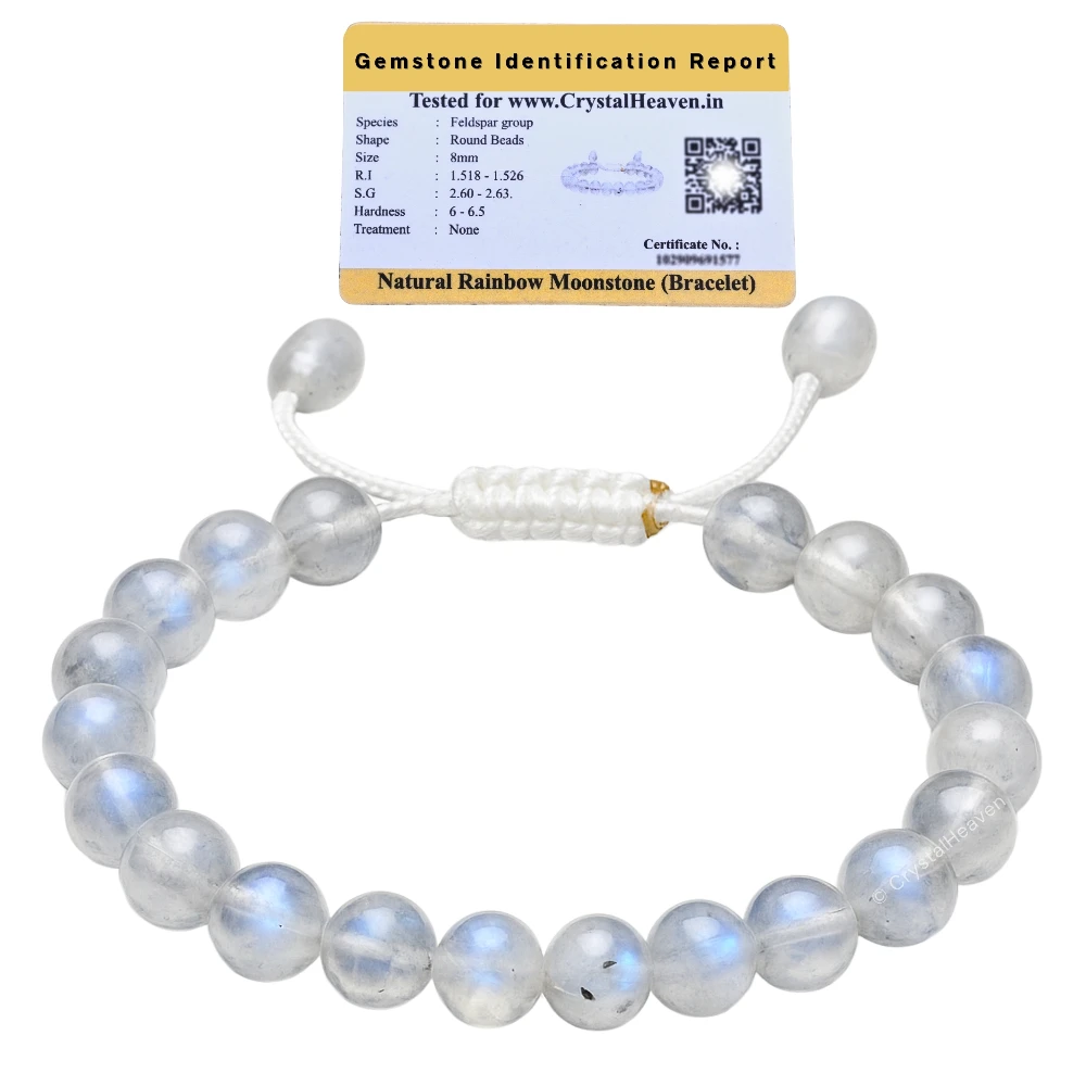 Premium Rainbow Moonstone Bracelet (Adjustable)
