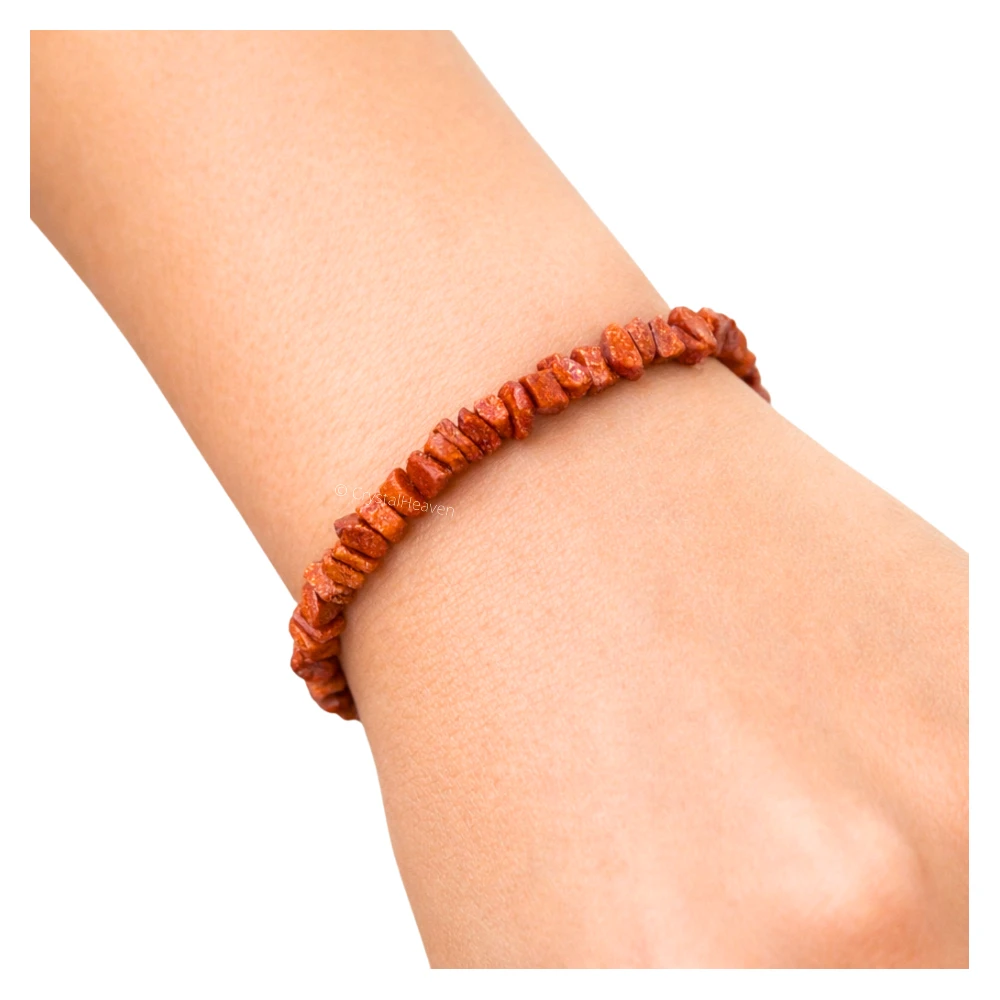 Red Goldstone Chips Bracelet