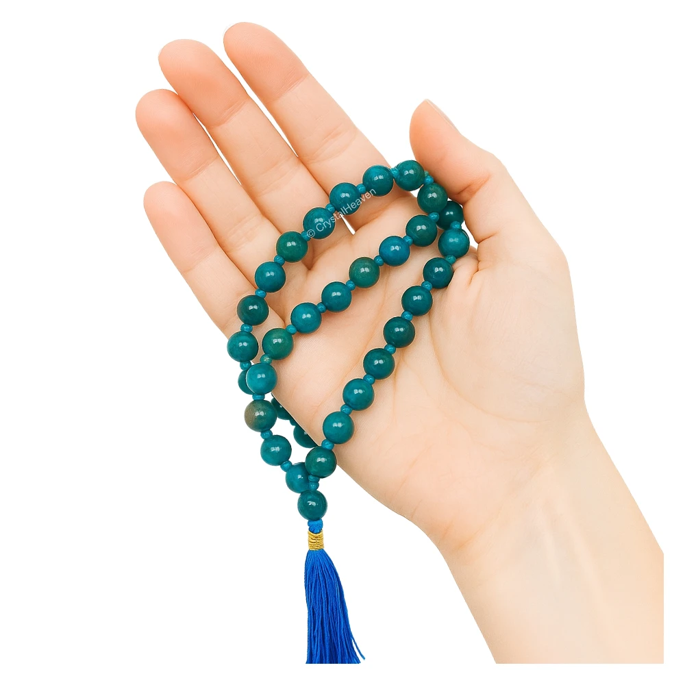 Apatite Japa Mala (Hand Knotted)