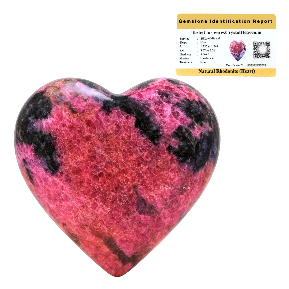 Rhodonite Heart