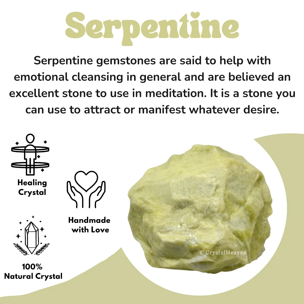 Raw Serpentine Crystals (1 Piece)