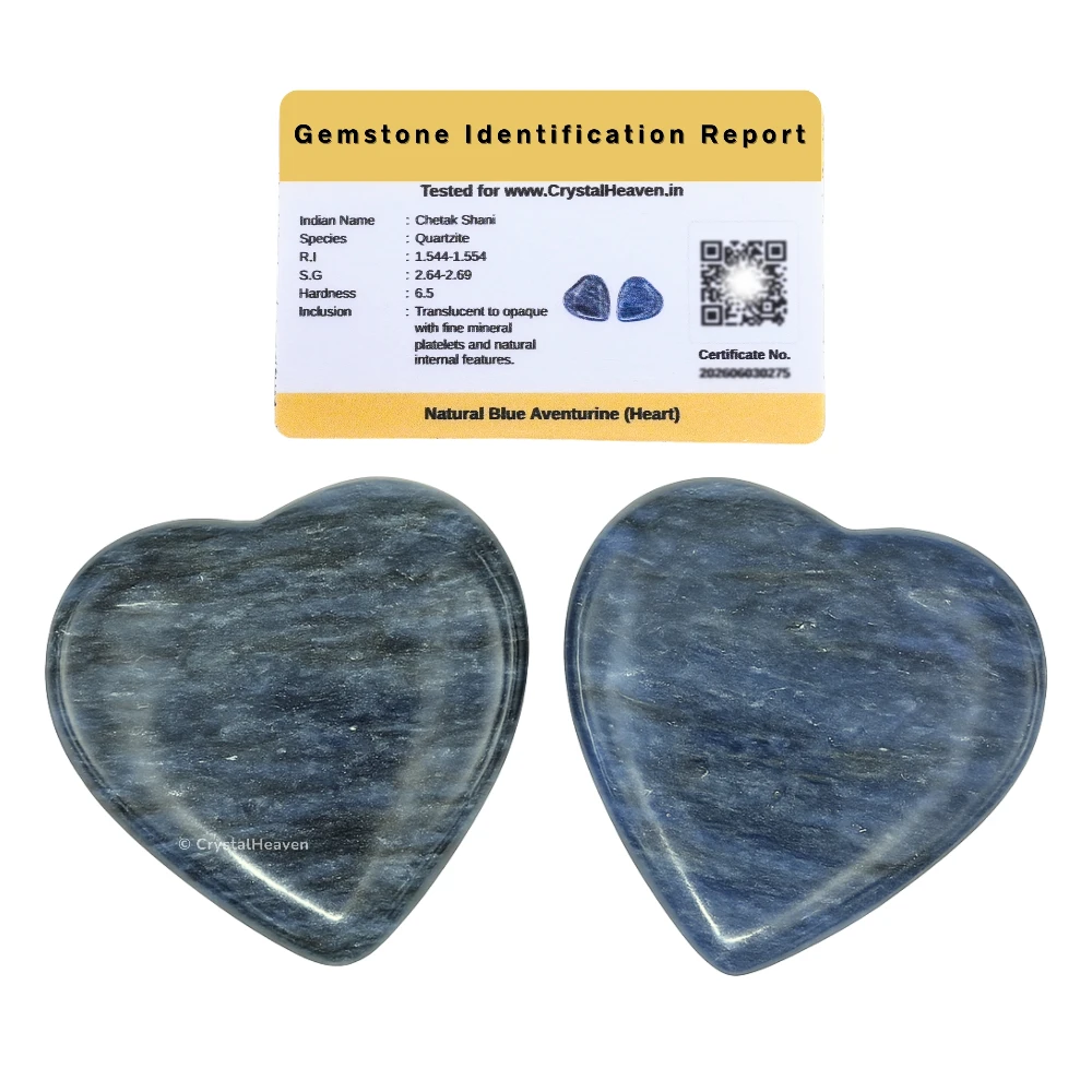 Blue Aventurine Mini Heart (Pack of 2)