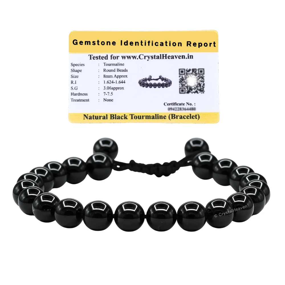 Black Tourmaline Bracelet (Adjustable)