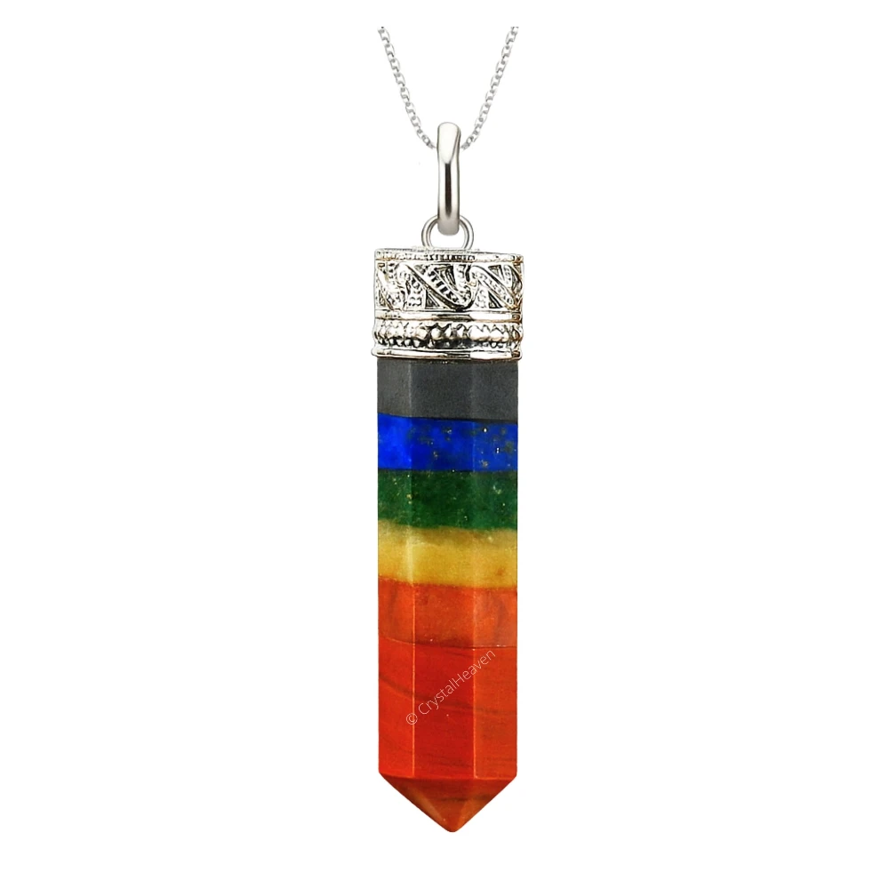 Chakra Necklace - Pencil Point (Silver)
