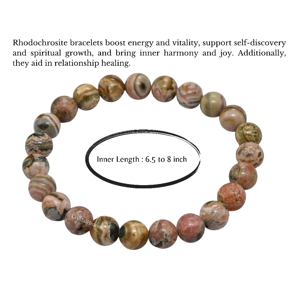 Rhodochrosite Bracelet (Elastic)