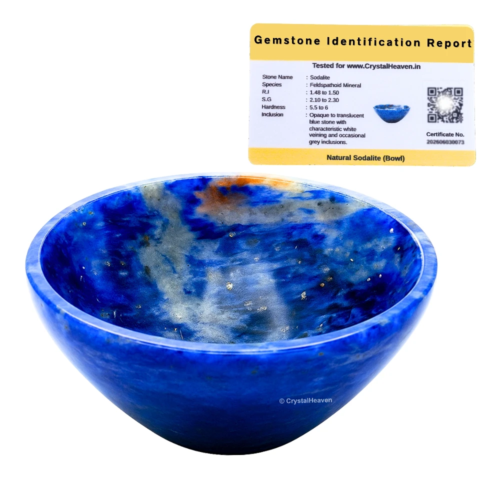 Sodalite Crystal Bowl - 2 Inch