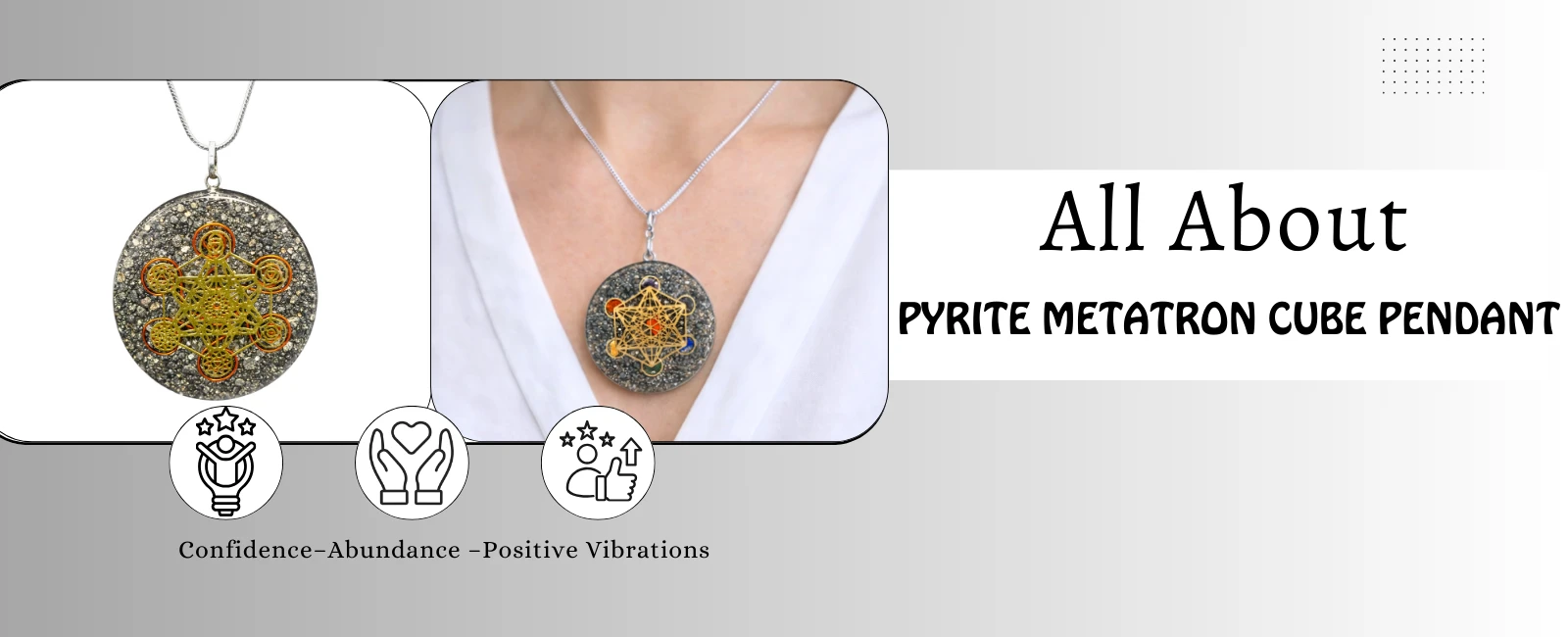 Pyrite Metatron Cube Pendant: A Powerful Symbol of Protection and Abundance