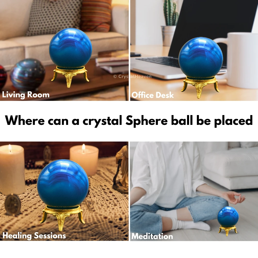 Blue Onyx Sphere (2 Inch)