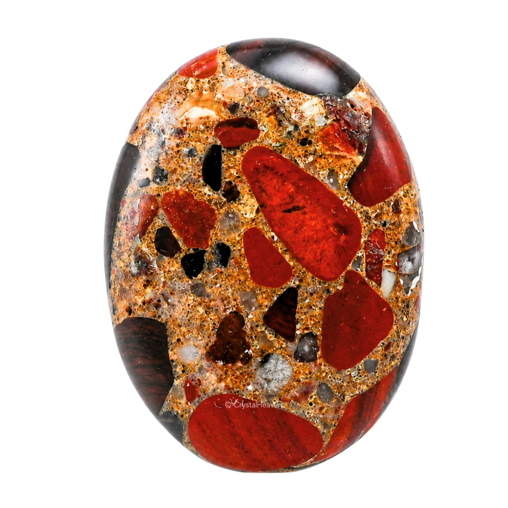 Spotted Jasper Palm Stone