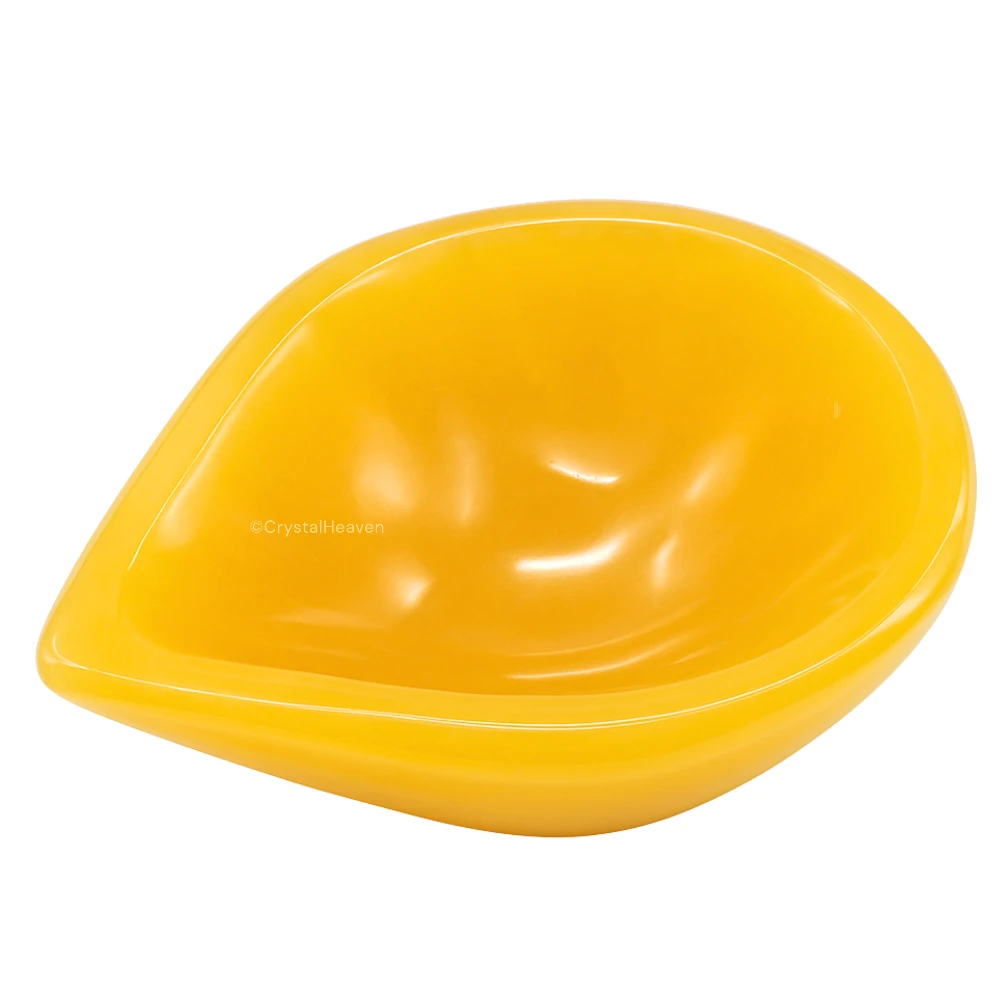 Yellow Aventurine Crystal Diya - 1 Batti