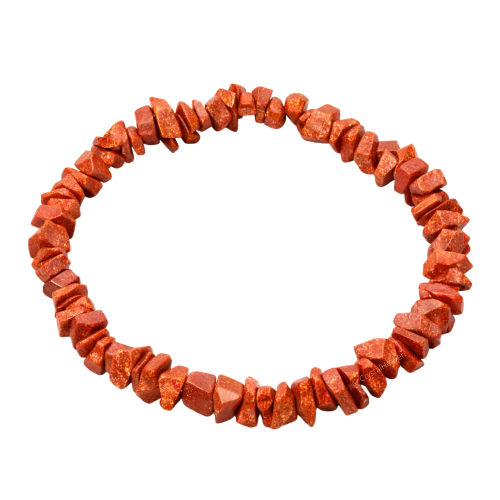 Red Goldstone Chips Bracelet