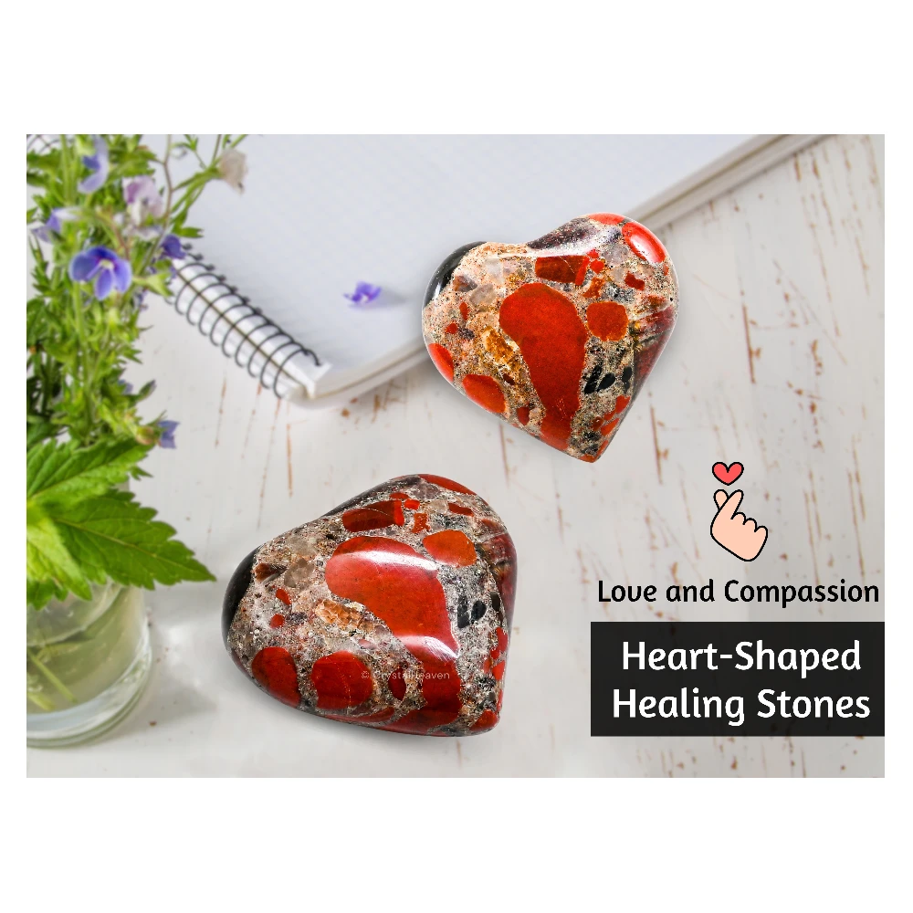 Spotted Jasper Heart