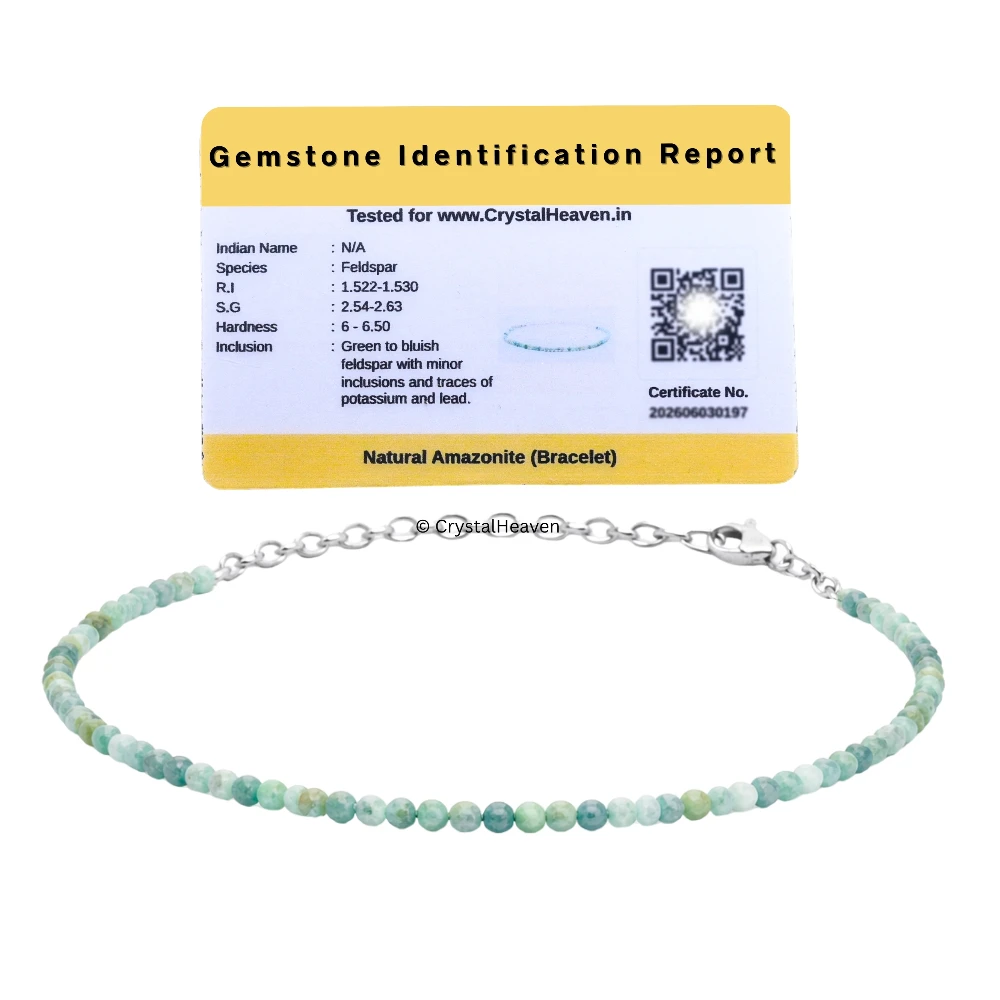 Amazonite Bracelets - 2mm Faceted Beads (Silver)