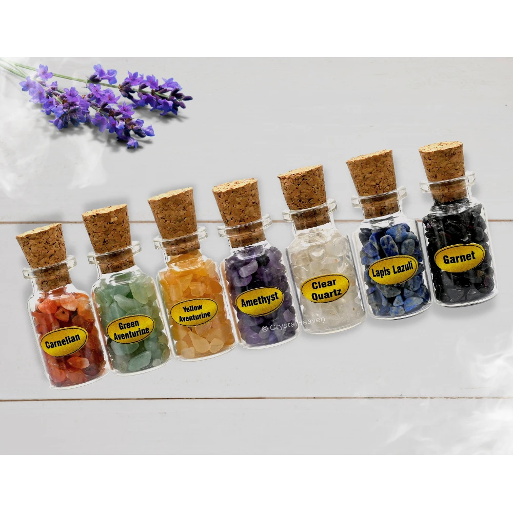 Spell Jars Kit for Witchcraft Supplies - Set of 7 (Regular)