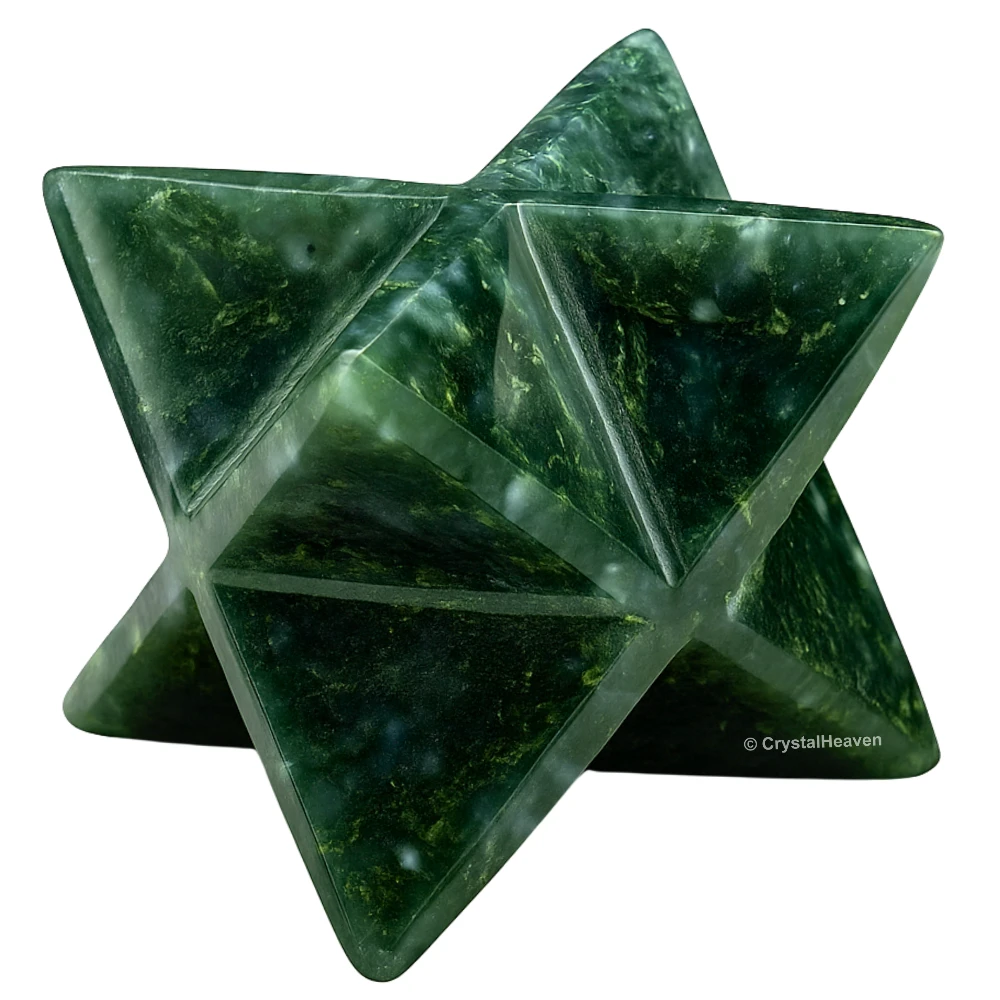Moss Agate Crystal Merkaba (20-25 mm)