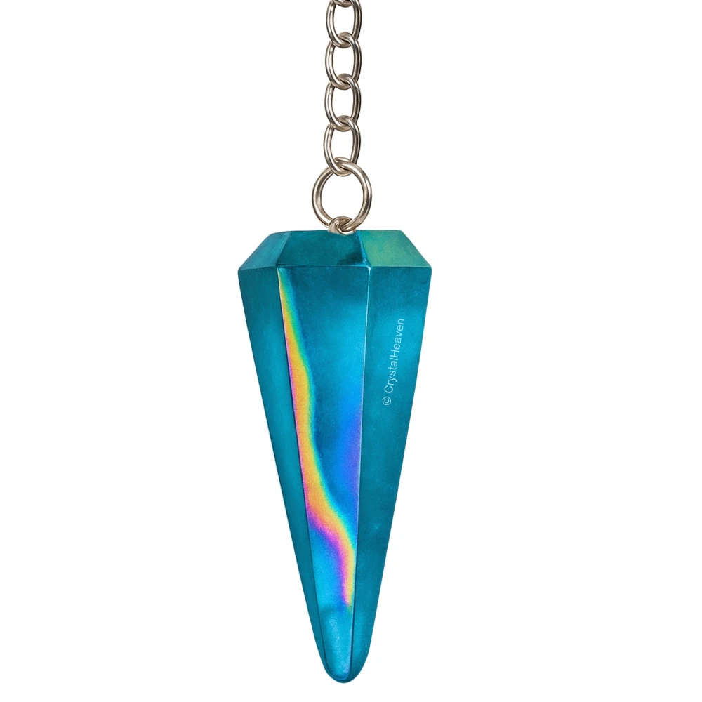 Aqua Aura Quartz Pendulum